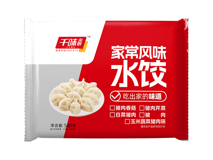 千味500g家常风味猪肉香菇水饺（20袋）
