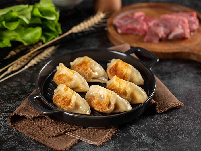 千味餐饮1kg菌菇三鲜蒸煎饺